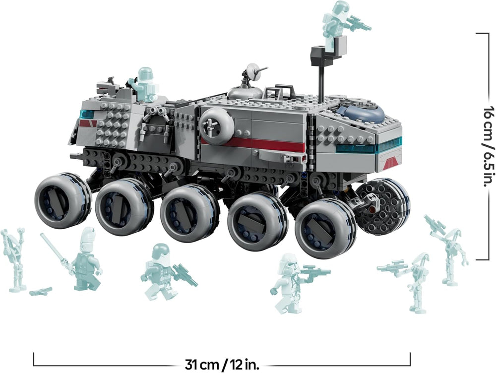 LEGO Star Wars: The Clone Wars Republikanischer Juggernaut - Spielzeug mit Transportfahrzeug - Bauset mit Lichtschwert - Kreatives Spielzeug für Kinder und Erwachsene Fans - 75413