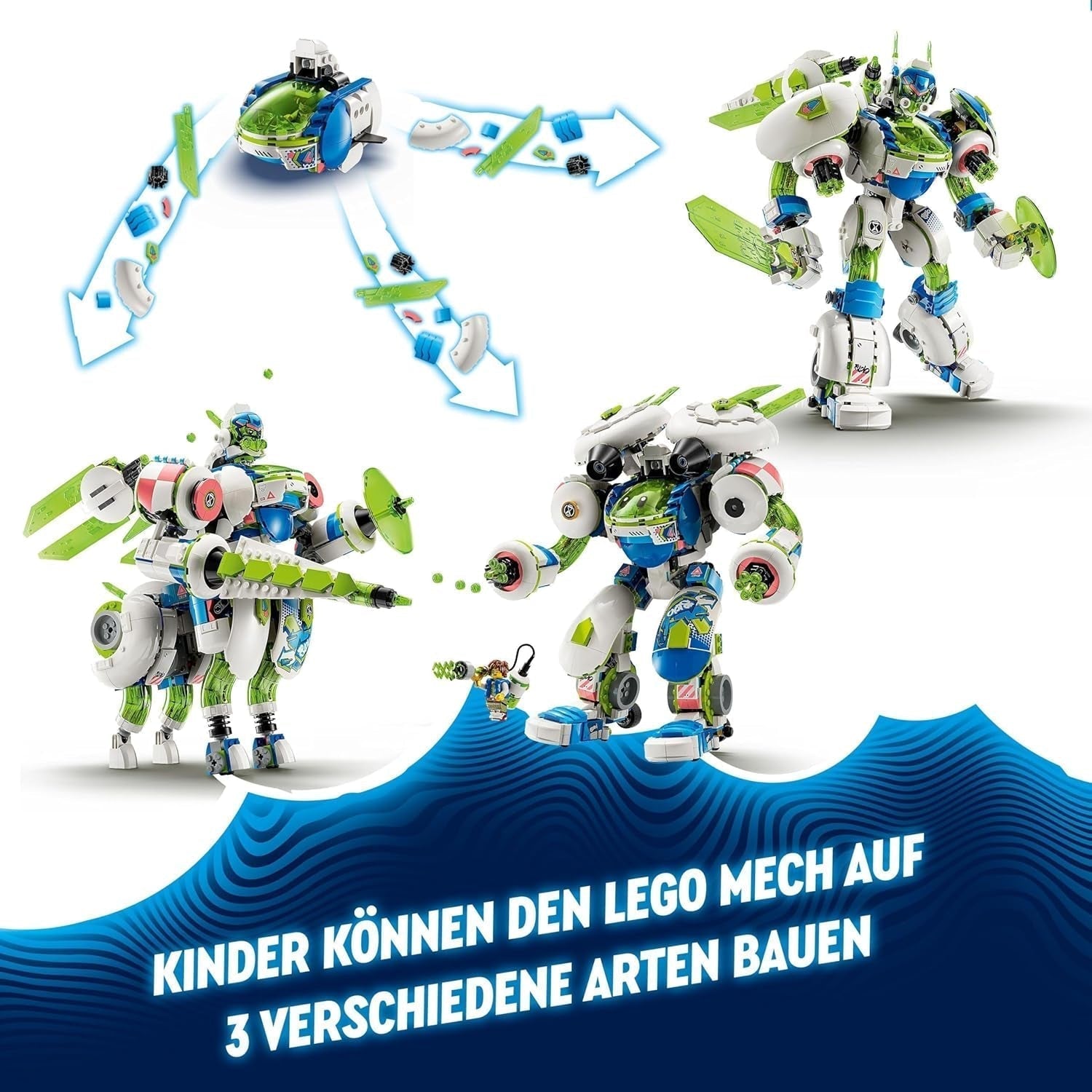 LEGO Dreamzzz 3-v-1 Mateo a Z-Blob Rytíř Mech Stavebnice Hrací sada pro 10 let Chlapce a dívky Dětská dárková fantasy sada 3 způsoby Robotická dobrodružná hračka 71485 Stavebnice Beuche den LEGO-Store
