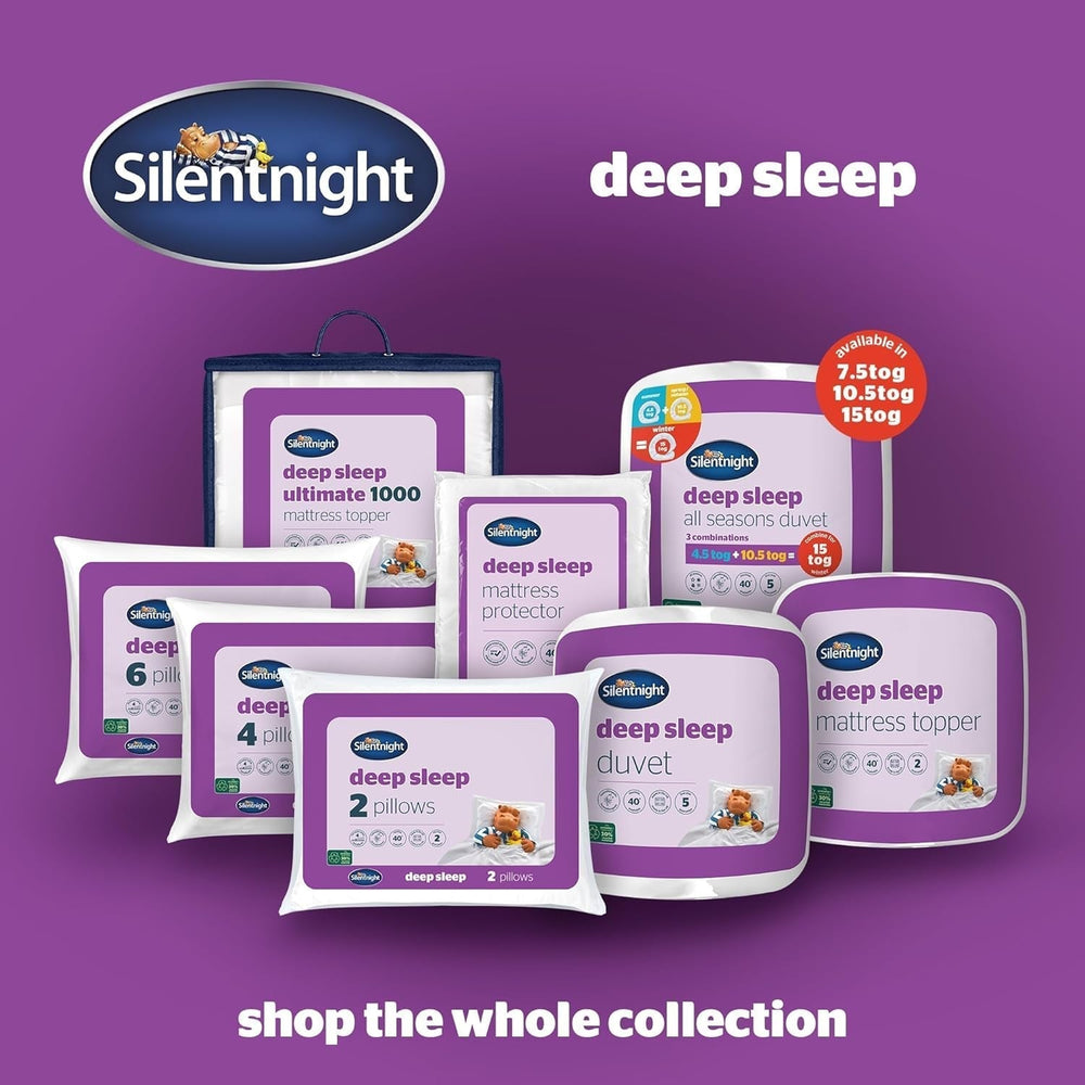 Plapumă Silentnight Deep Sleep, alb, microfibră, alb, pat single Plapumi si pilote Naty Shop