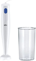Braun Stabmixer MQ10.001PWH + Messbecher 600 Ml, 5 Jahre Service, Leicht, Easytwist-System Zum Einfachen Wechseln Des Zubehörs, Splash Control-Technologie Ohne Spritzer Bucatarie Naty Shop