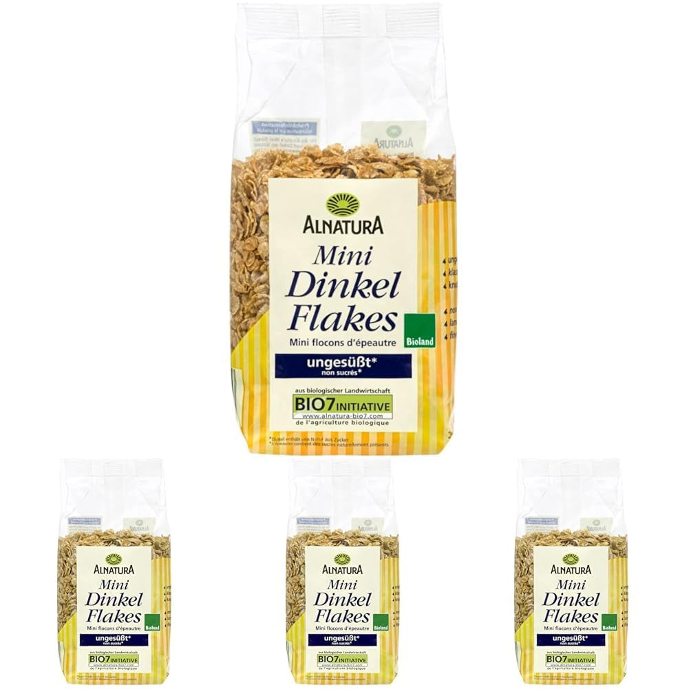 Mini špaldové vločky – bio kvalita – neslazené, křupavé – snídaně, 175 g