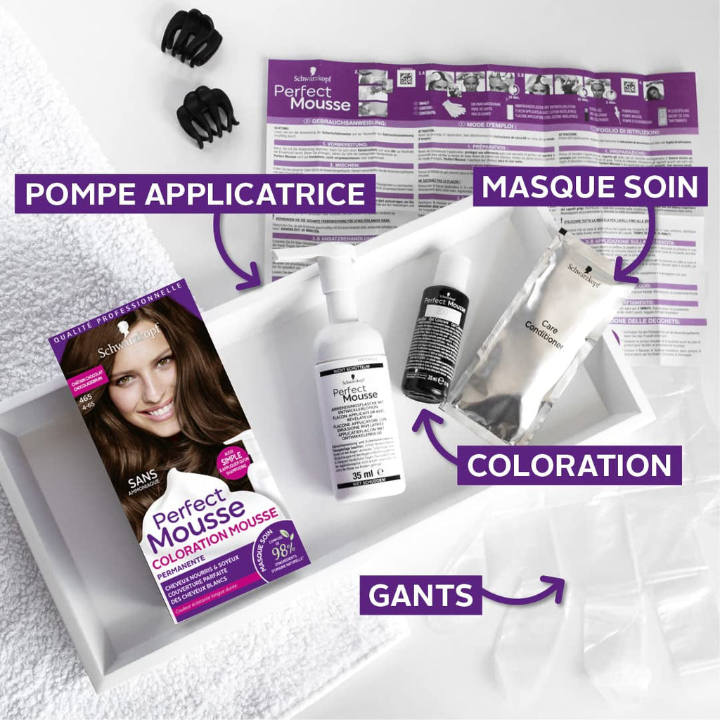 Perfect Mousse spumă de colorare permanentă, 668 Hasellnuss Vopsea pentru par Naty Shop