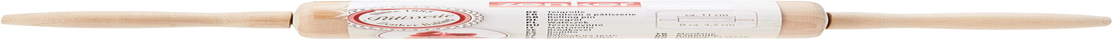 31526 Teigrolle Mini, Holz, 23,5 x 4,5 x 4,5 cm (Packung mit 2)