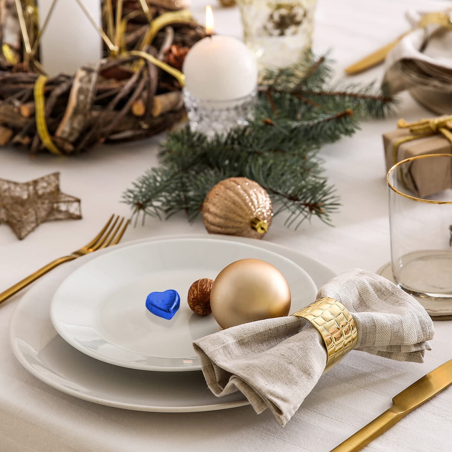 Günthart 150 modrých čokoládových srdcí s nugátovou náplní | Tučňáci s nugátovým krémem | Blue Chocolate Penguin Hearts | Soutěž | Modré čokoládové srdce | Tučňák (1,2 kg)