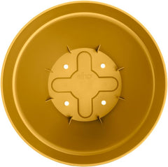 elho Vibia Campana Round 30 - Ghiveci de flori pentru exterior - Ø 29,8 x H 25,8 cm - Galben/Galben Miere