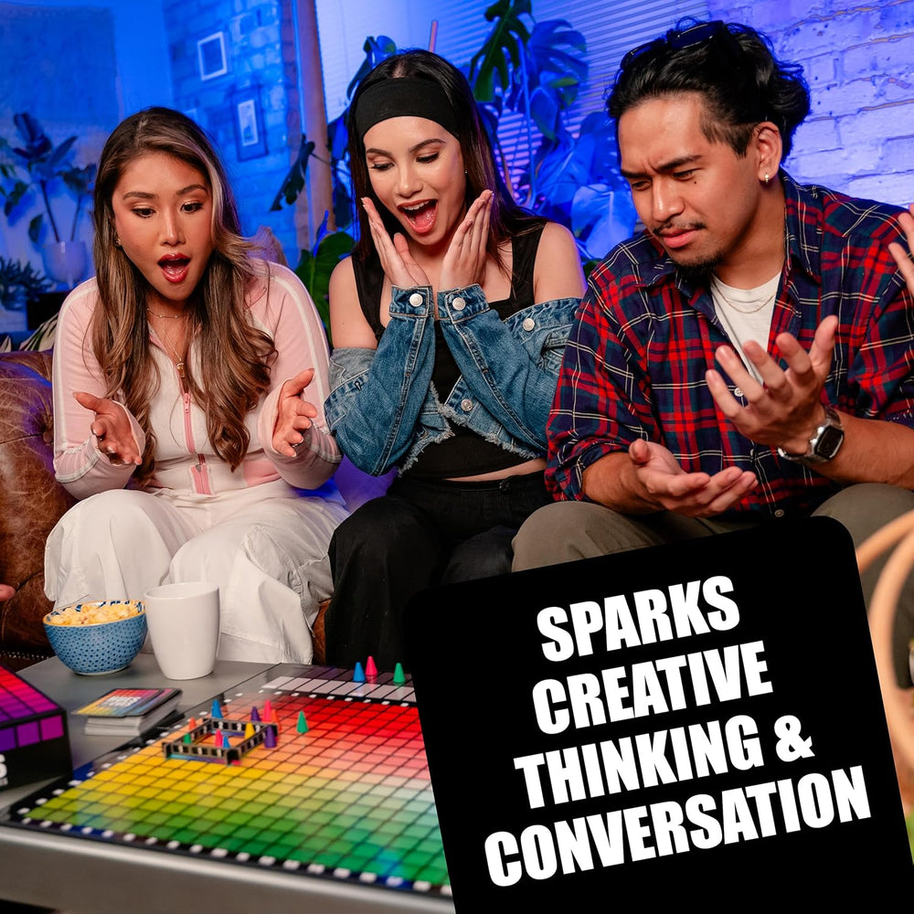 Hues and Cues – Joc de societate pentru seri de jocuri în familie – Joc de petrecere – The OP – Pentru 3-10 jucători – Versiune în limba engleză