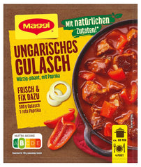 MAGGI Fix na maďarský guláš, Würzmischung, mit natürliche Ingredient*, pro 4 porce, 1er Pack (1 x 56g Packung)