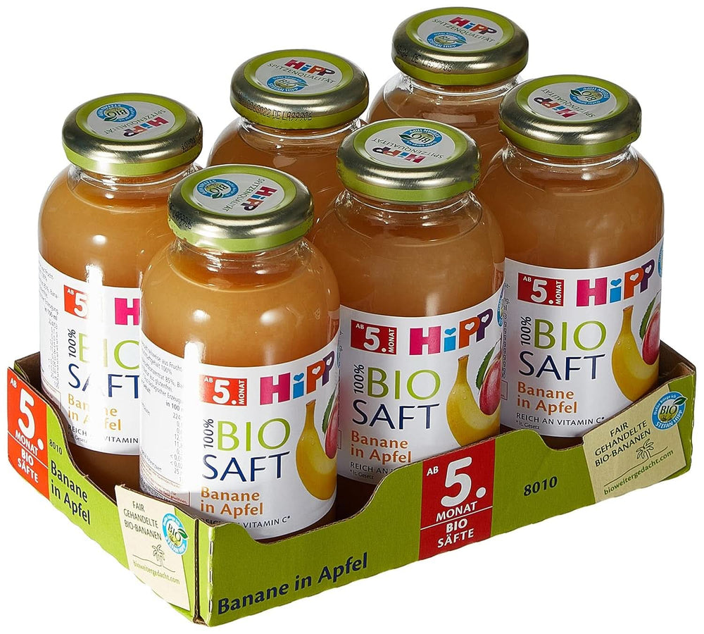 Hipp Banánovo-jablečný bio, balení 6 ks (6 X 200 ml) Matka a dítě Naty Shop