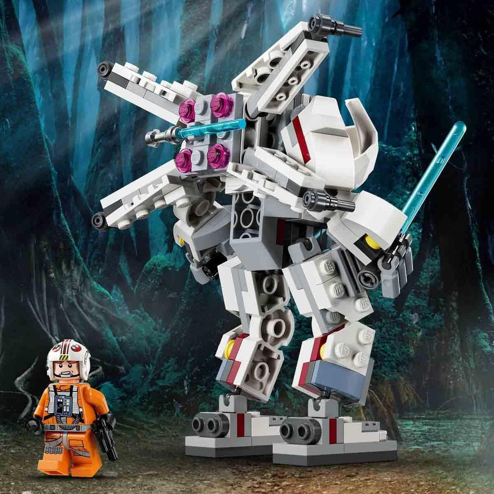 LEGO Star Wars X-Wing Mech Luka Skywalkera, sběratelské kostky, akční dobrodružství, nápad na dárek pro kreativní chlapce a dívky ve věku 6+ 75390 Stavebnice Besuche den LEGO-Store