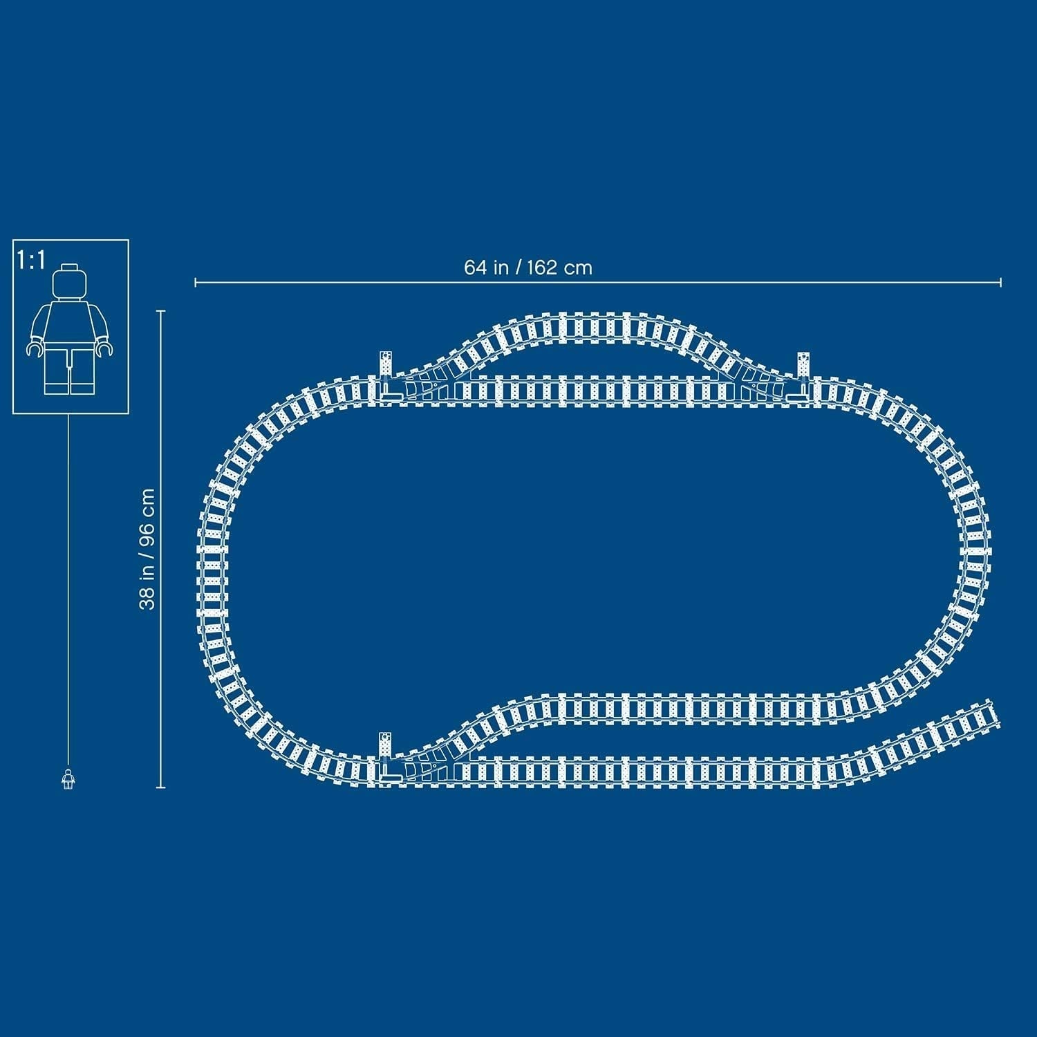 LEGO 60205 City Tracks 20dílná rozšiřující sada pro děti Sada hraček pro chlapce a dívky Stavebnice Besuche den LEGO-Store