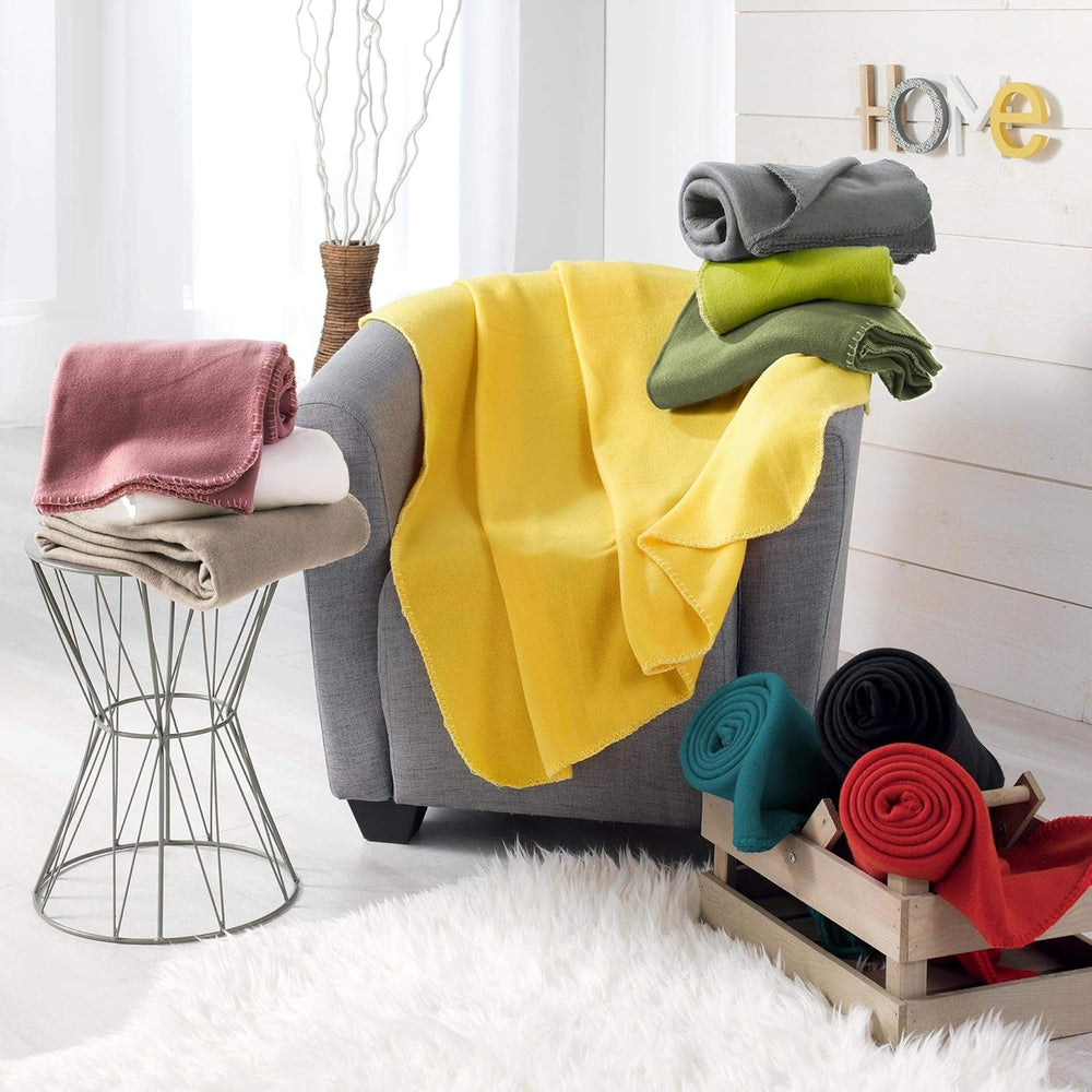 Douceur D'Intérieur, Milou starožitná růžová fleecová deka, 125 X 150 Cm Douceur d'Intérieur Postele a přikrývky