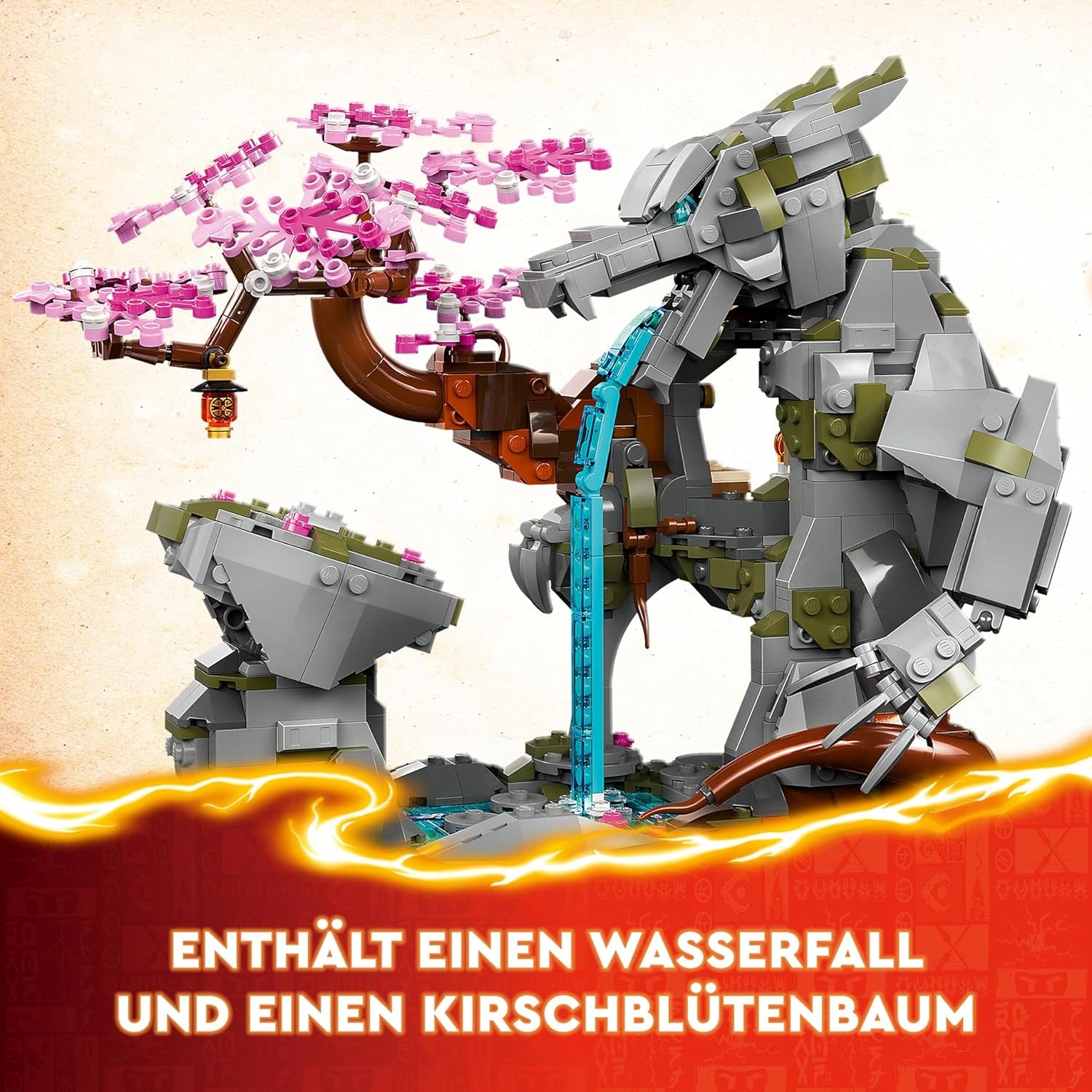 LEGO NINJAGO Dračí kámen chrámový dračí hračka se 6 figurkami nindžů, velká sada na sestavení, hraní a vystavení, dárek k narozeninám pro chlapce a dívky 13+ 71819 Stavebnice Besuche den LEGO-Store