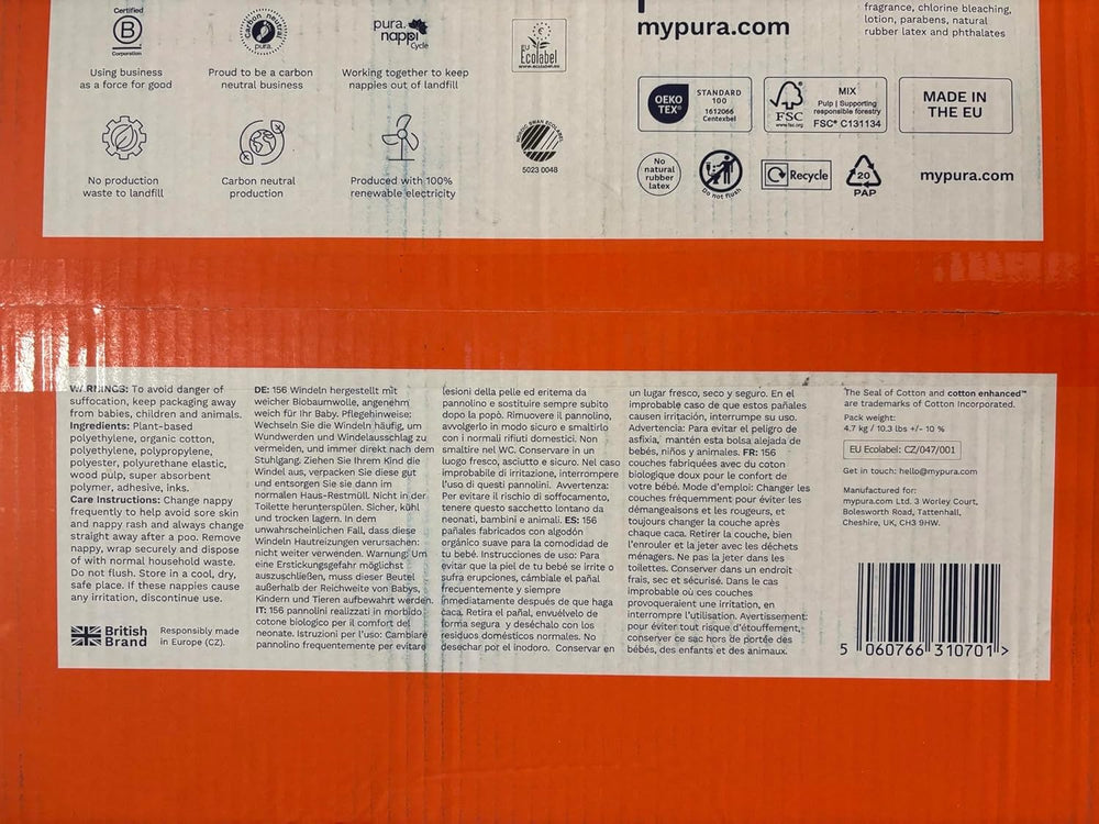 Ekologické dětské plenky – velikost 3 (4-9 kg), 1 balení (26 plen), ultra jemné plenky pro citlivou pokožku, organická bavlna, ochrana proti vytečení až 12 hodin, nový průvodce velikostí