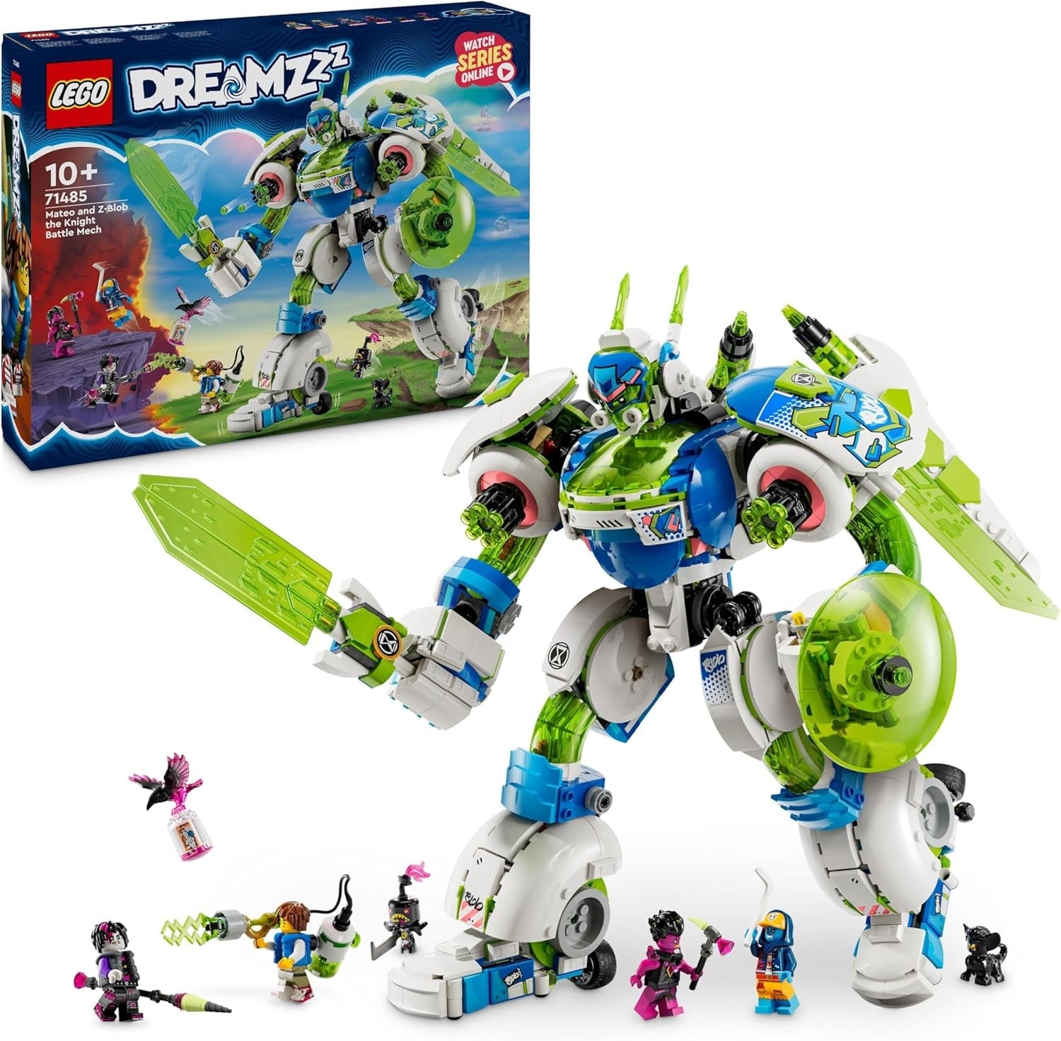 LEGO Dreamzzz 3-v-1 Mateo a Z-Blob Rytíř Mech Stavebnice Hrací sada pro 10 let Kluky a Dívky Děti Dárková fantasy sada 3 způsoby Robotická dobrodružná hračka 71485 Stavebnice Beuche den LEGO-Store Výchozí název
