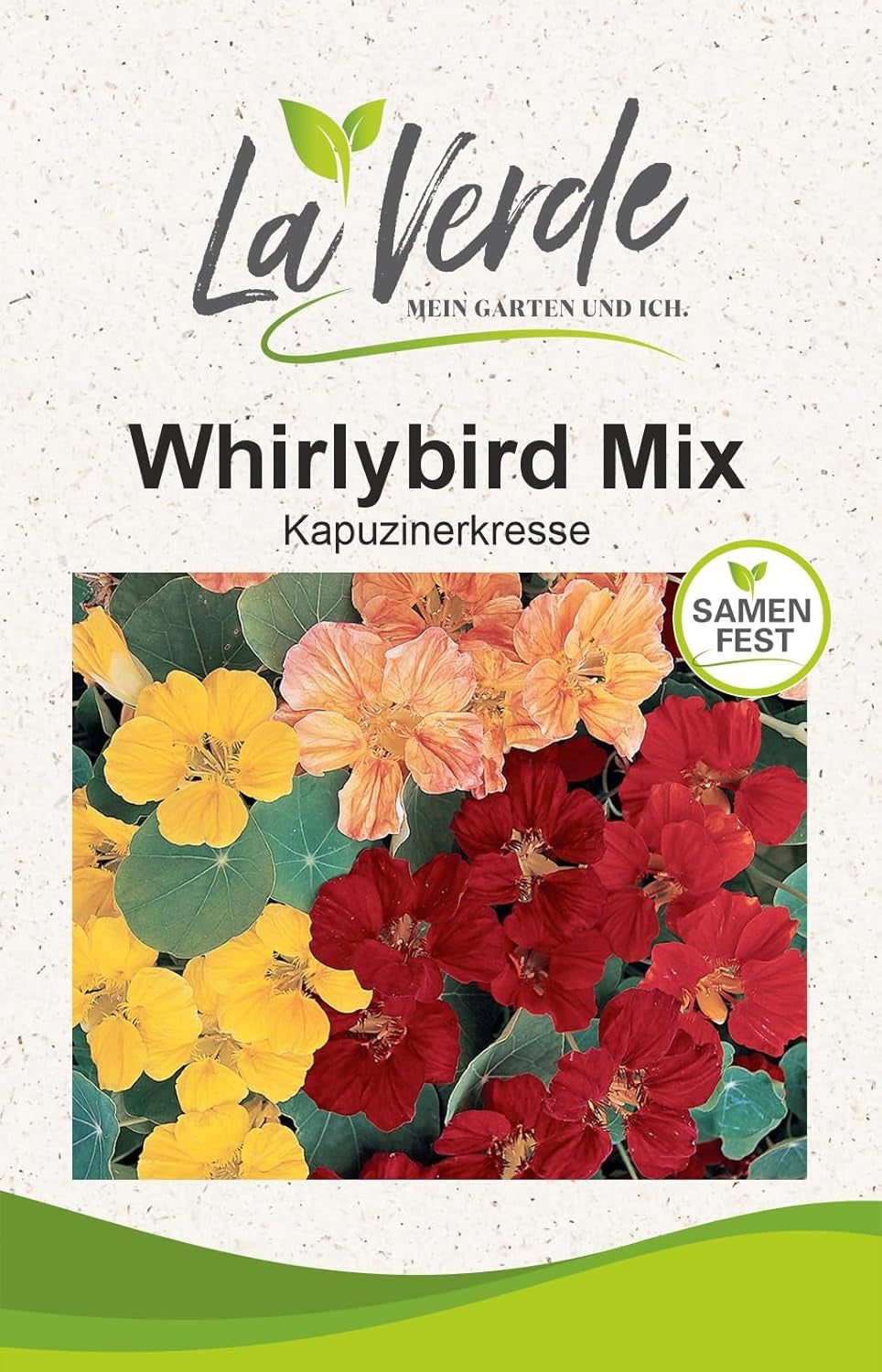 La Verde MOJE ZAHRADA A JÁ. Tagetes Bonita Mix květinová semínka na cca. 100 rostlin, dlouho kvetoucí měsíčky, dvojité květy, semena bez GMO