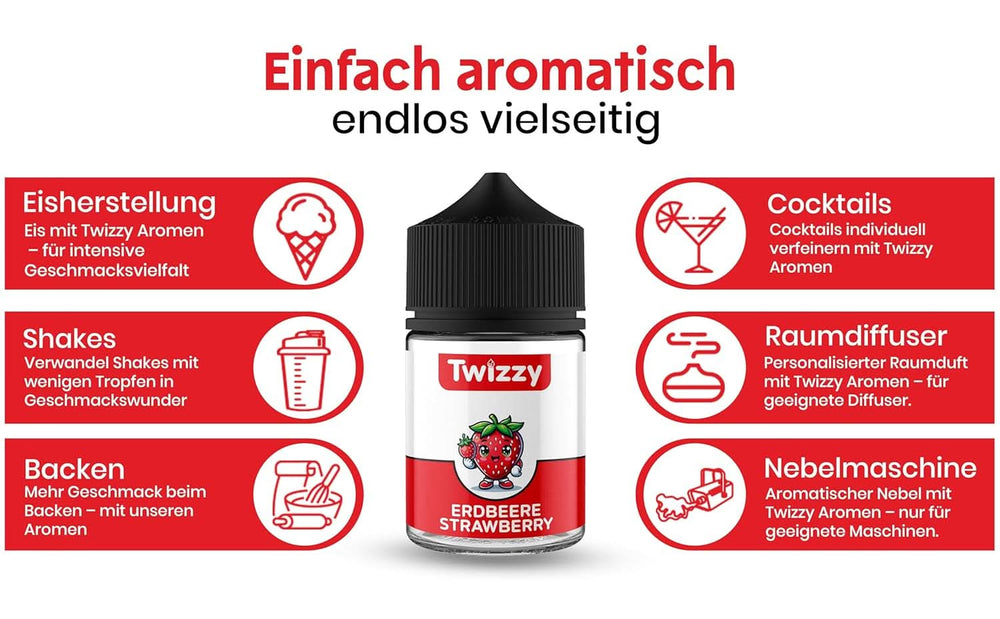 Twizzy koncentrovaná jahodová příchuť, 60 ml Aromas Naty Shop