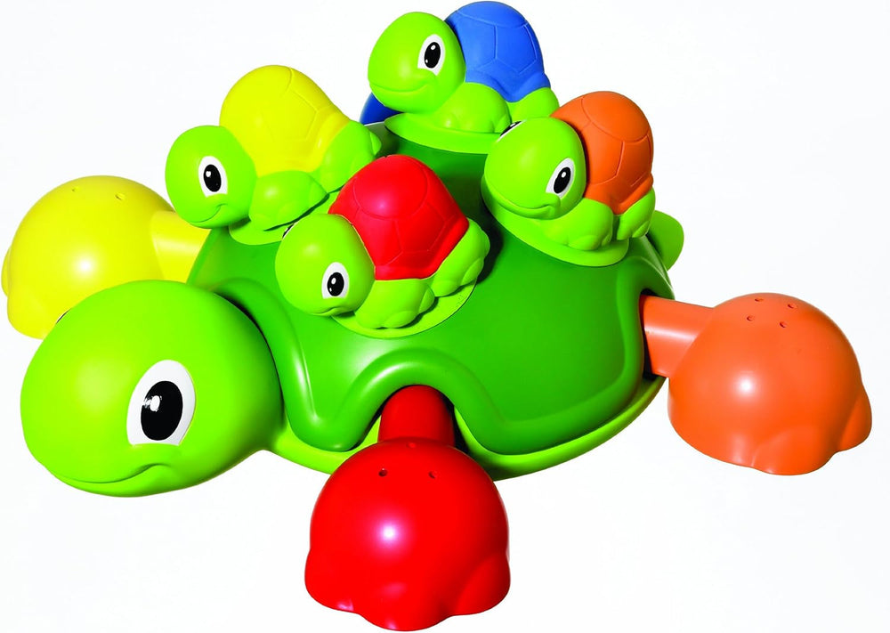 TOMY T72097 Familia de broaște țestoase, Distracție colorată pentru baie și învățare pentru cadă, piscină și bazin de înot, Jucărie pentru cadă, Jucărie de apă pentru cadă, Jucărie pentru bebeluși, Cadouri de naștere, De la 12 luni Jucarii Bebe Naty Shop Familia broaștelor țestoase