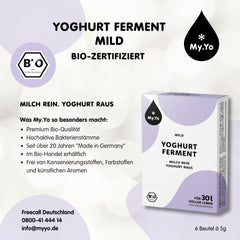 Bio Jogurtferment Mírný | 6x5 gr | Joghurtkulturen für bis zu 30 l selbst gemachten jemný jogurt