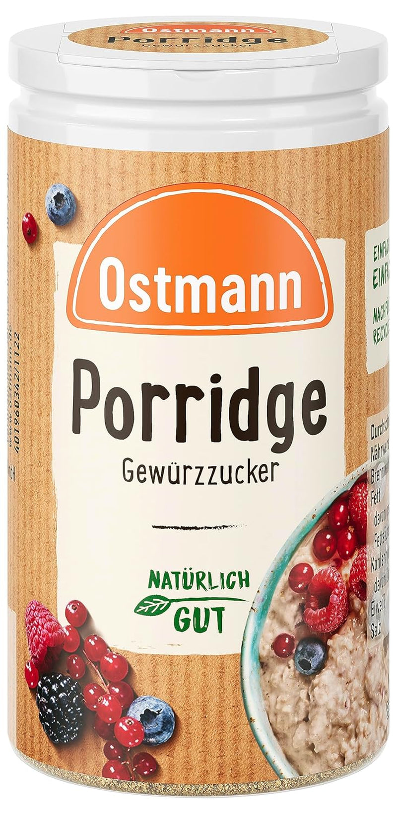 Ostmann Spices – kořeněná kaše Směs s vůní cukru, skořice a kakaa, k dochucení ovesných vloček, rýžového nákypu a dalších sladkých specialit, Vegan, 60 g (design balení se může lišit)