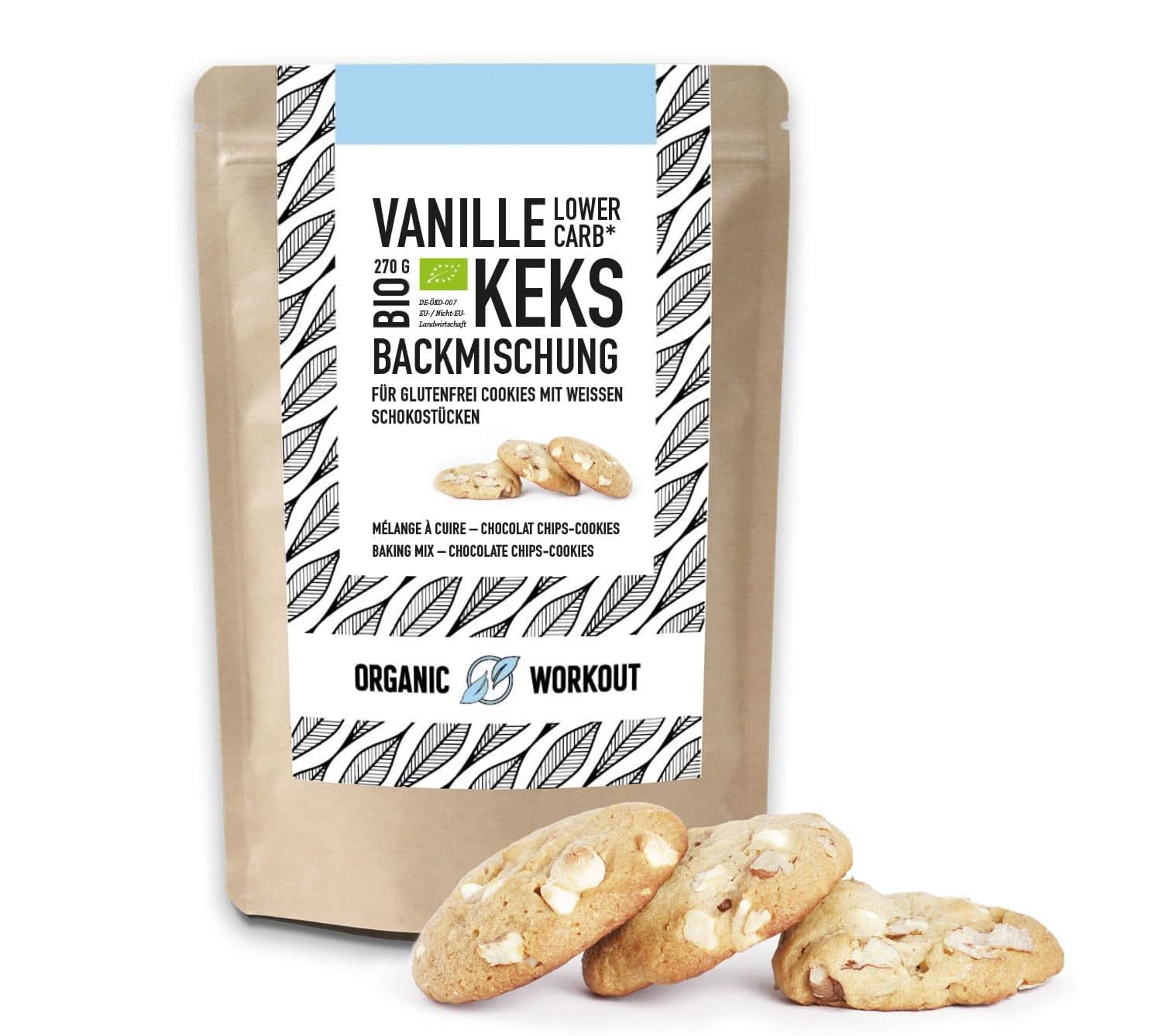 Směs na veganské čokoládové sušenky, bez přidaného cukru, s mandlovou moukou Naty Shop Kitchen 270 gramů Vanilka