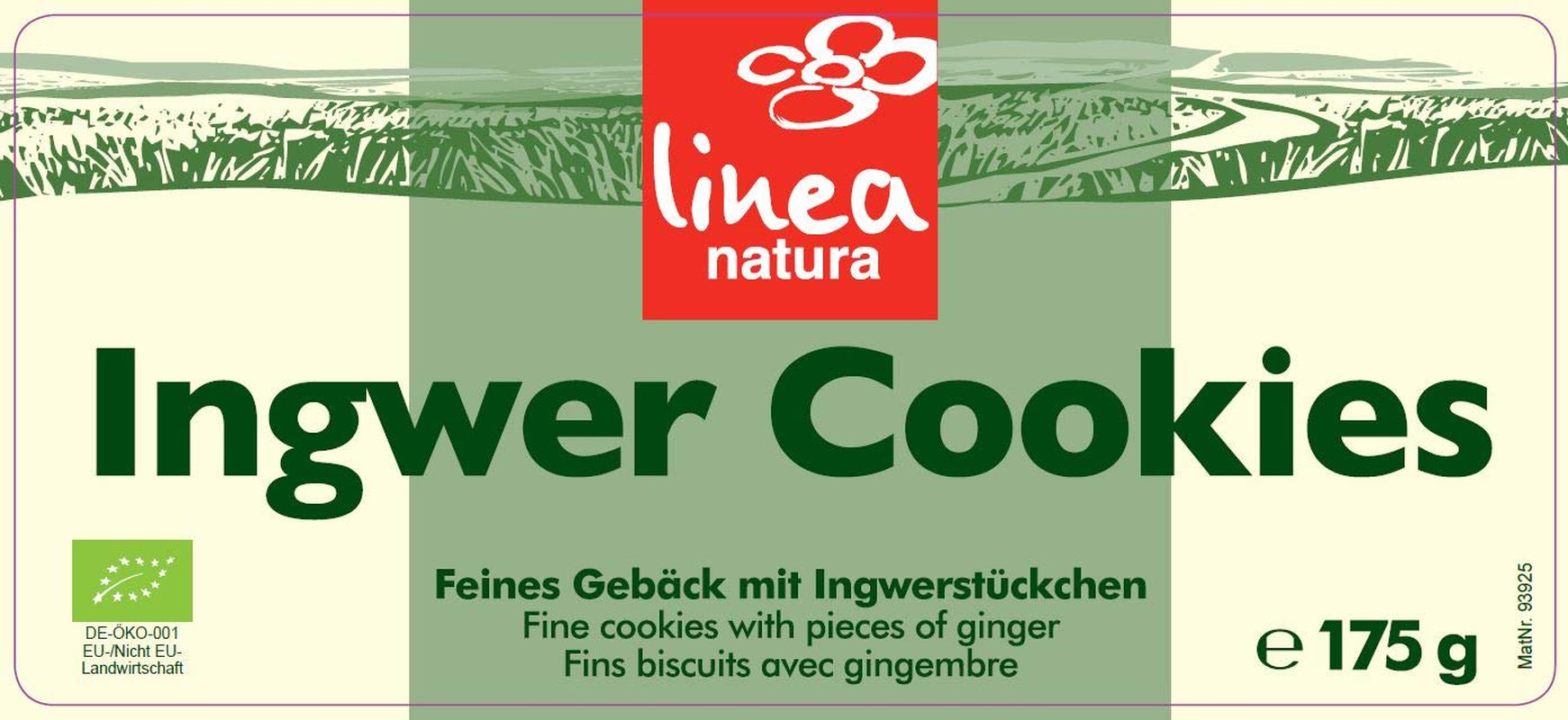 Fursecuri cu ghimbir bio, pachet de 6 (6 x 175 g)