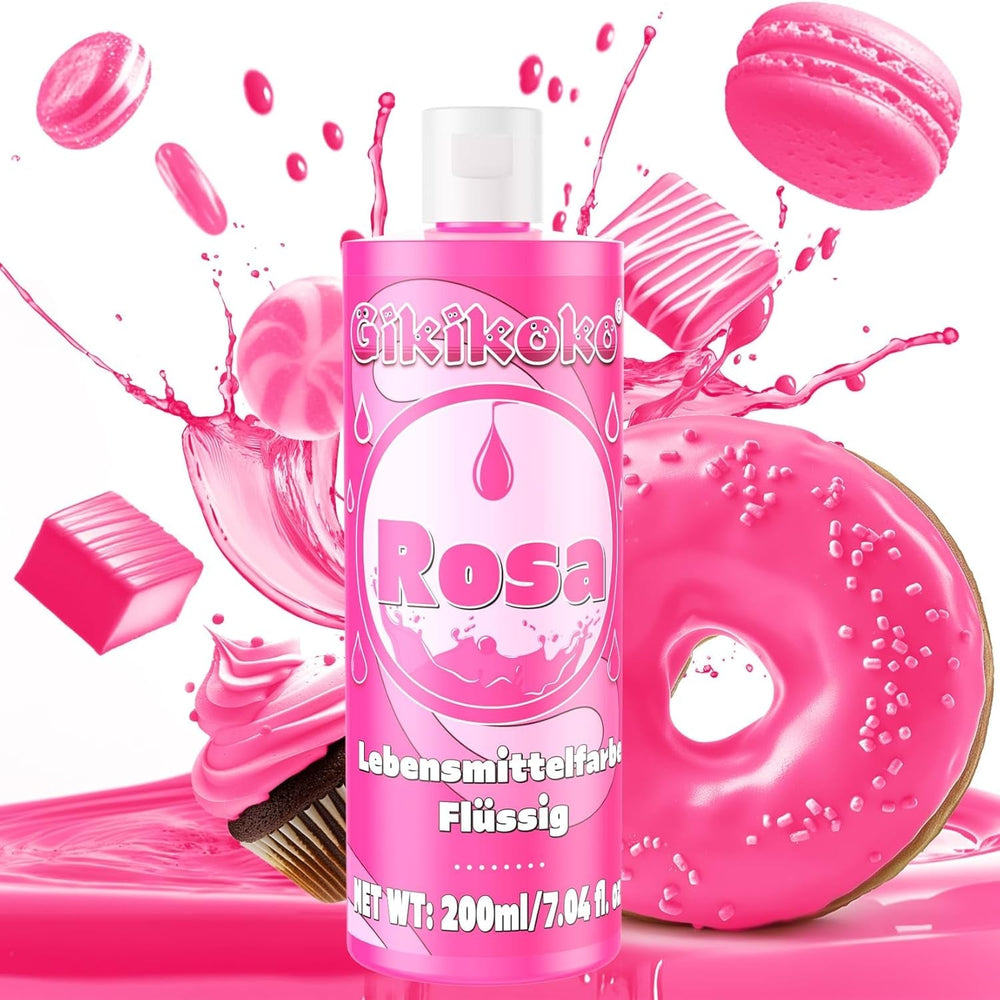 Colorant alimentar - Gikikoko 200ml colorant alimentar lichid, foarte concentrat, colorant alimentar pentru copt, macaroane, prăjituri, jeleu, fondant, prăjituri, slime DIY (violet)