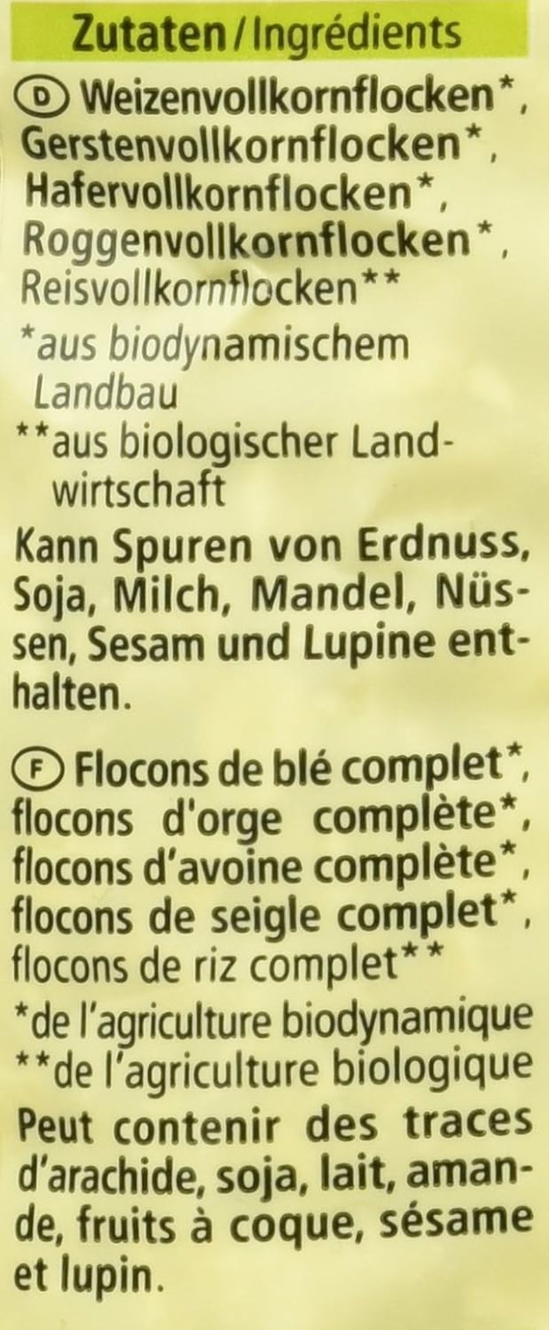 Bio vločky z 5 obilovin, 500 g