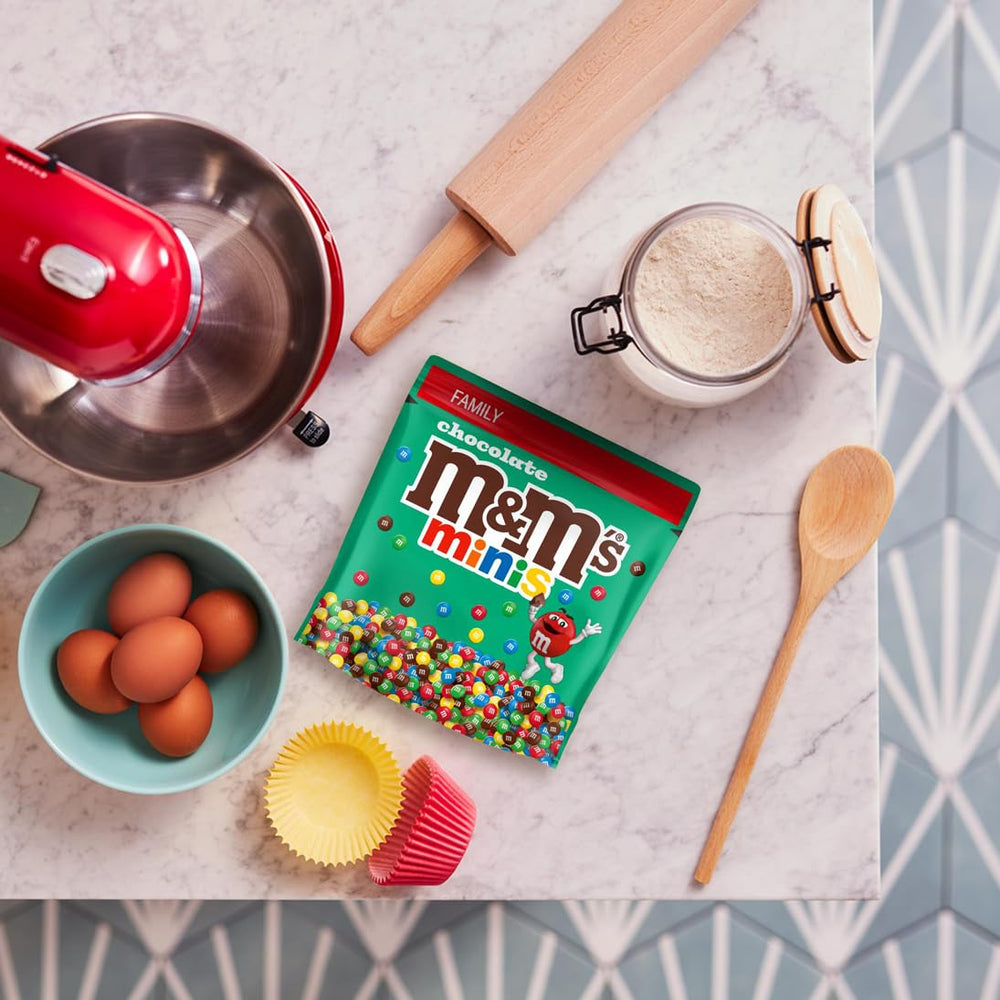 M&M's Chocolate Minis, Čokoláda, 1 x 324 g, Čokoládová čočka (324 g) (balení 2 ks)