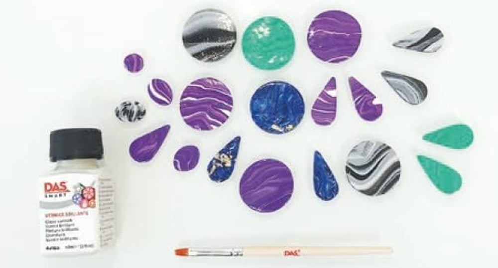 DAS Fila DAS Smart Glanzlack-Set 3290 00 Modellierwerkzeug Glanzlack und Pinsel, 19,6 x 10 x 3,8 cm