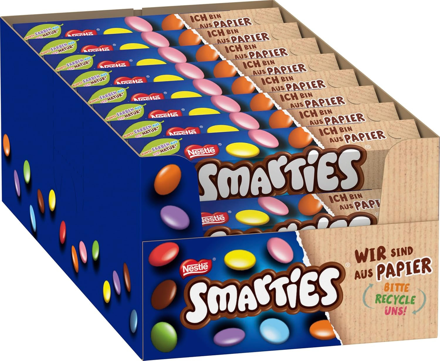 Nestlé SMARTIES Mini, malá čočka s mléčnou čokoládou, jednotlivě balené, balení 16 ks (16 x 187 g)