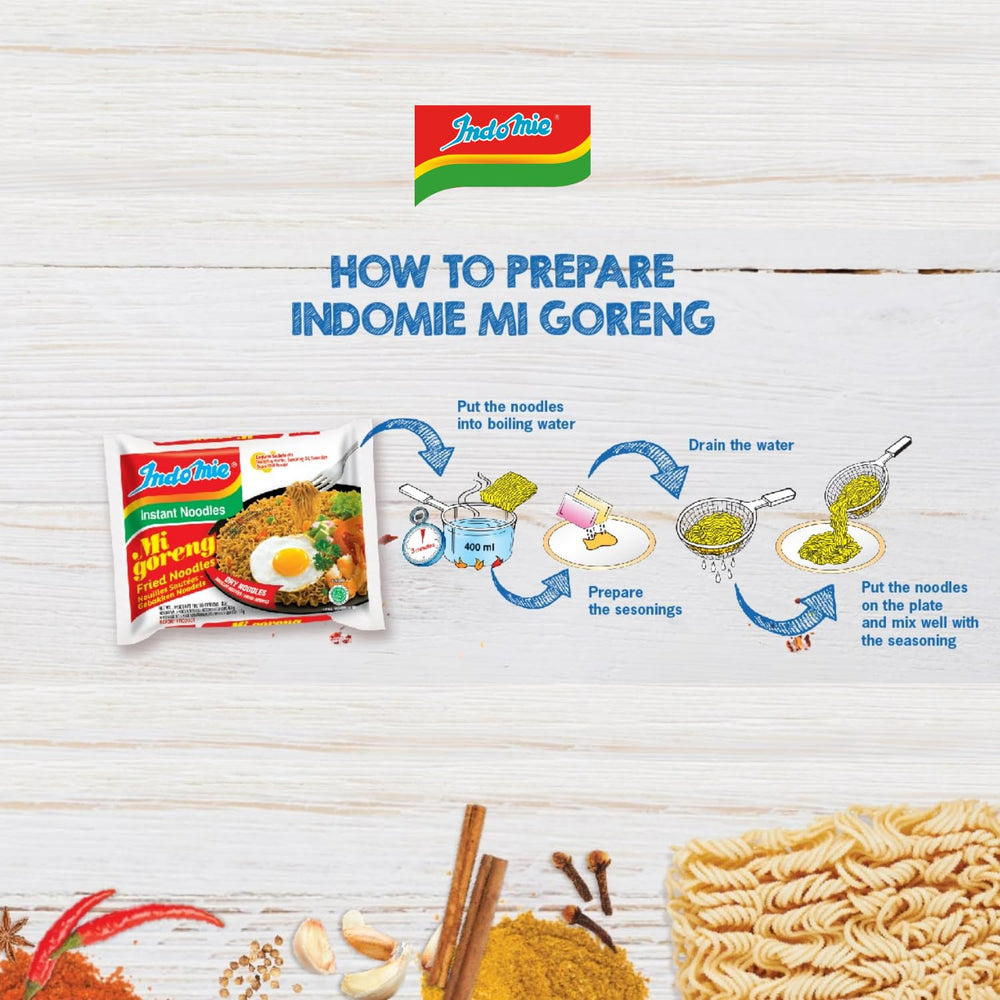 INDOMIE – Instantní nudle Mi Goreng – Multipack (40 x 80 g)