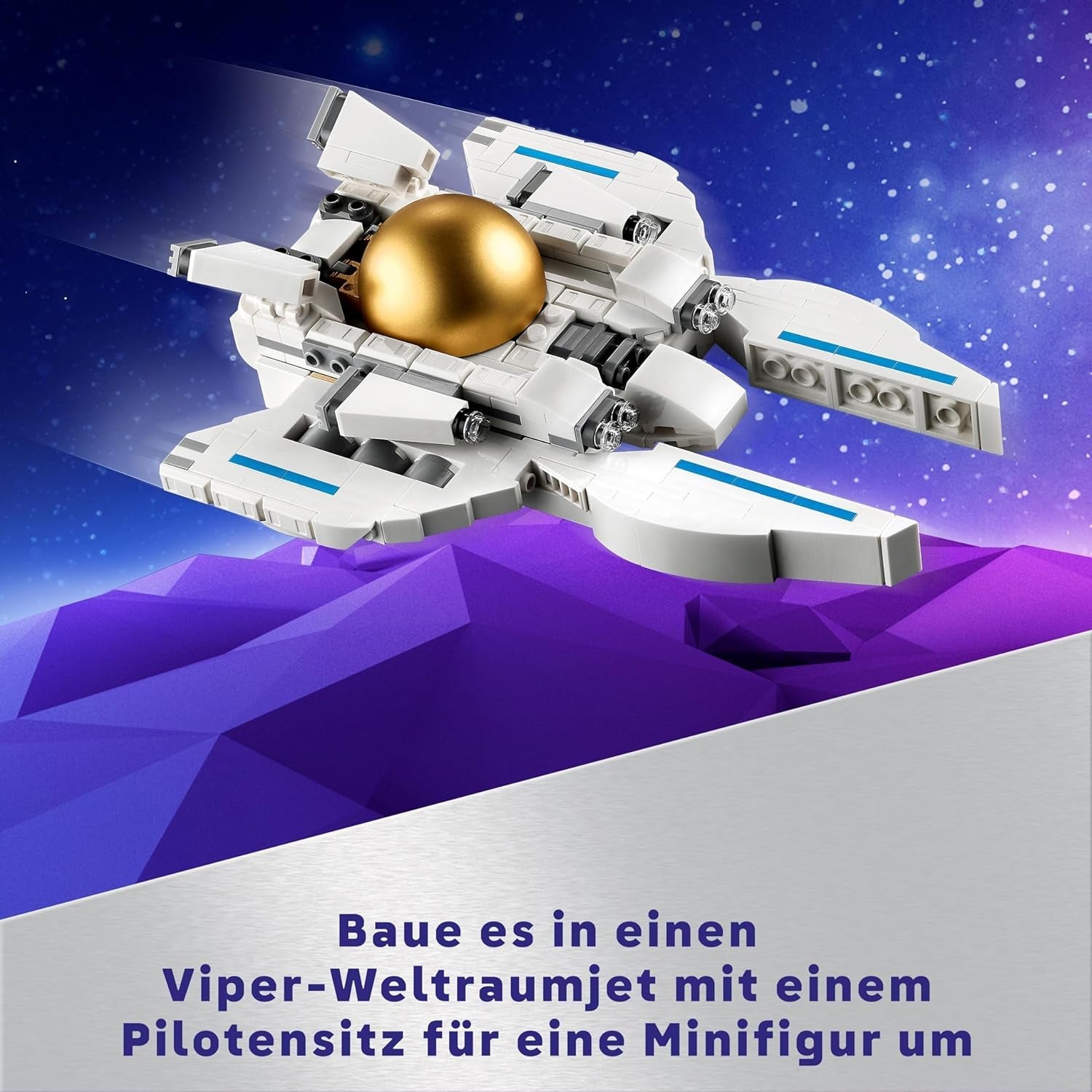 LEGO Creator 3v1 hračka vesmírného astronauta, model psa a vesmírné lodi pro děti, dekorace do školky, kreativní dárek pro chlapce a dívky 9 let 31152 stavebnice Besuche den LEGO-Store