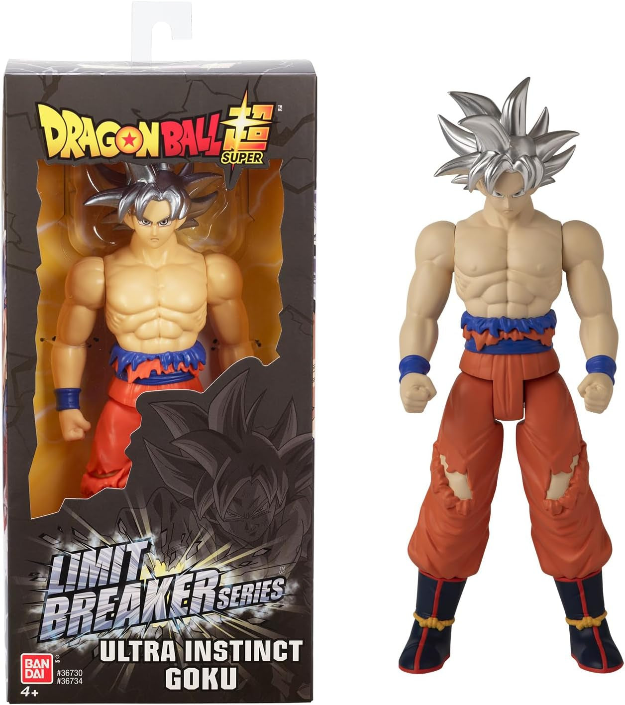 BANDAI - Dragon Ball Super - Giant Limit Breaker Figure 30 Cm - Super Saiyan Vegeta Blue - Licența oficială Dragon Ball - Figură Vegeta mare articulată - Jucărie pentru copii 4+ ani - 36732 Action figures Naty Shop Goku Ultra Instinct 1