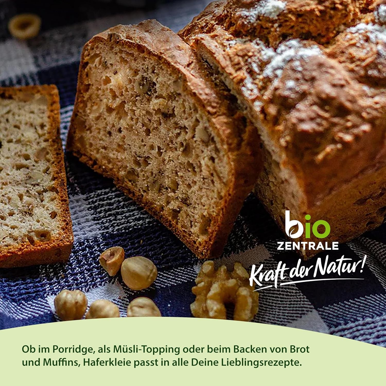 Biocentral bio ovesné otruby 1 kg | Výhodný balíček | Zdroj bílkovin s vysokým obsahem vlákniny | Přirozeně vegan | Ze zemědělství EU | Nízký obsah cukru