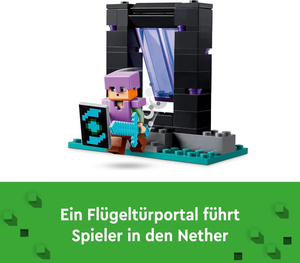 Stavebnice LEGO Minecraft The Armory s figurkami hrdinů, hračkami se zbraněmi a figurkou Alex, akční hračka pro chlapce a dívky, dárek pro hráče a děti 7 let 21252 Stavebnice Besuche den LEGO-Store