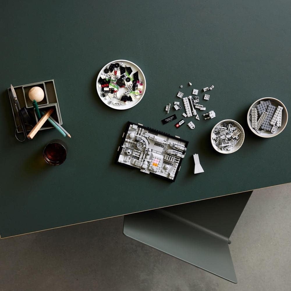 LEGO 75329 Sada diorámat Death Star Trench Run ze Star Wars, sada X-Wing pro dospělé Luka Skywalkera, zboží pro fanoušky nové naděje, dekorace pokoje, dárkové stavebnice Besuche den LEGO-Store