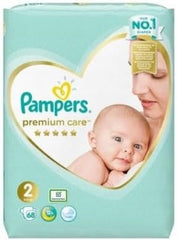 Plenky Pampers Velikost 2 (4-8 kg), Plenky Premium Care, 68 kusů, Nejlepší komfort a ochrana pro citlivou pokožku od Pampers