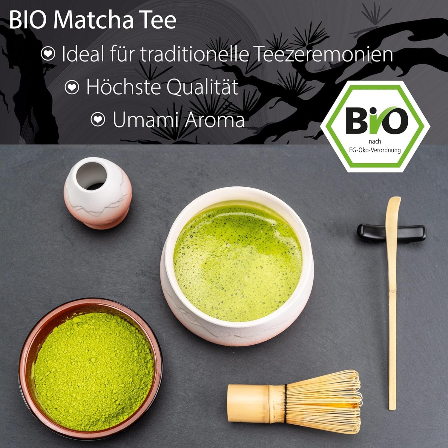 Ceremonial Matcha BIO calitate 100G ceai verde 100% organic ceai verde Machta pulbere