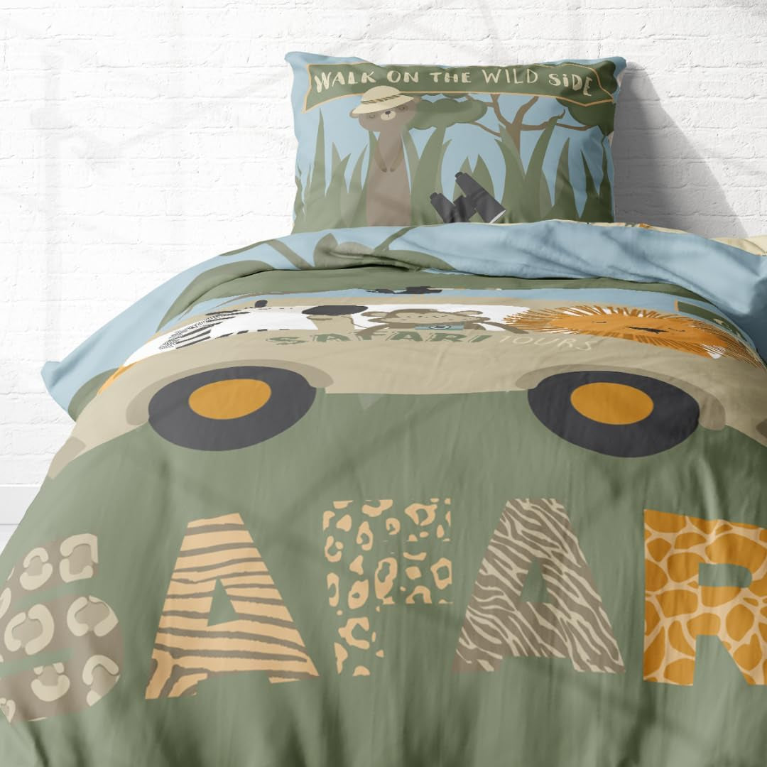 Sada dětského povlečení, zvířátka, 100% bavlna se zipem Povlečení - dětské Naty Shop