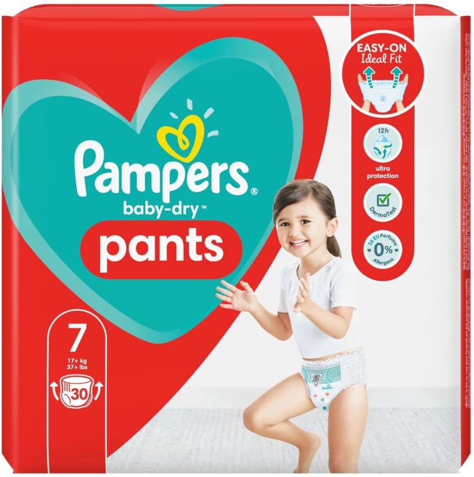 Plenky Pampers 81657566 Baby-Dry Pants, bílé