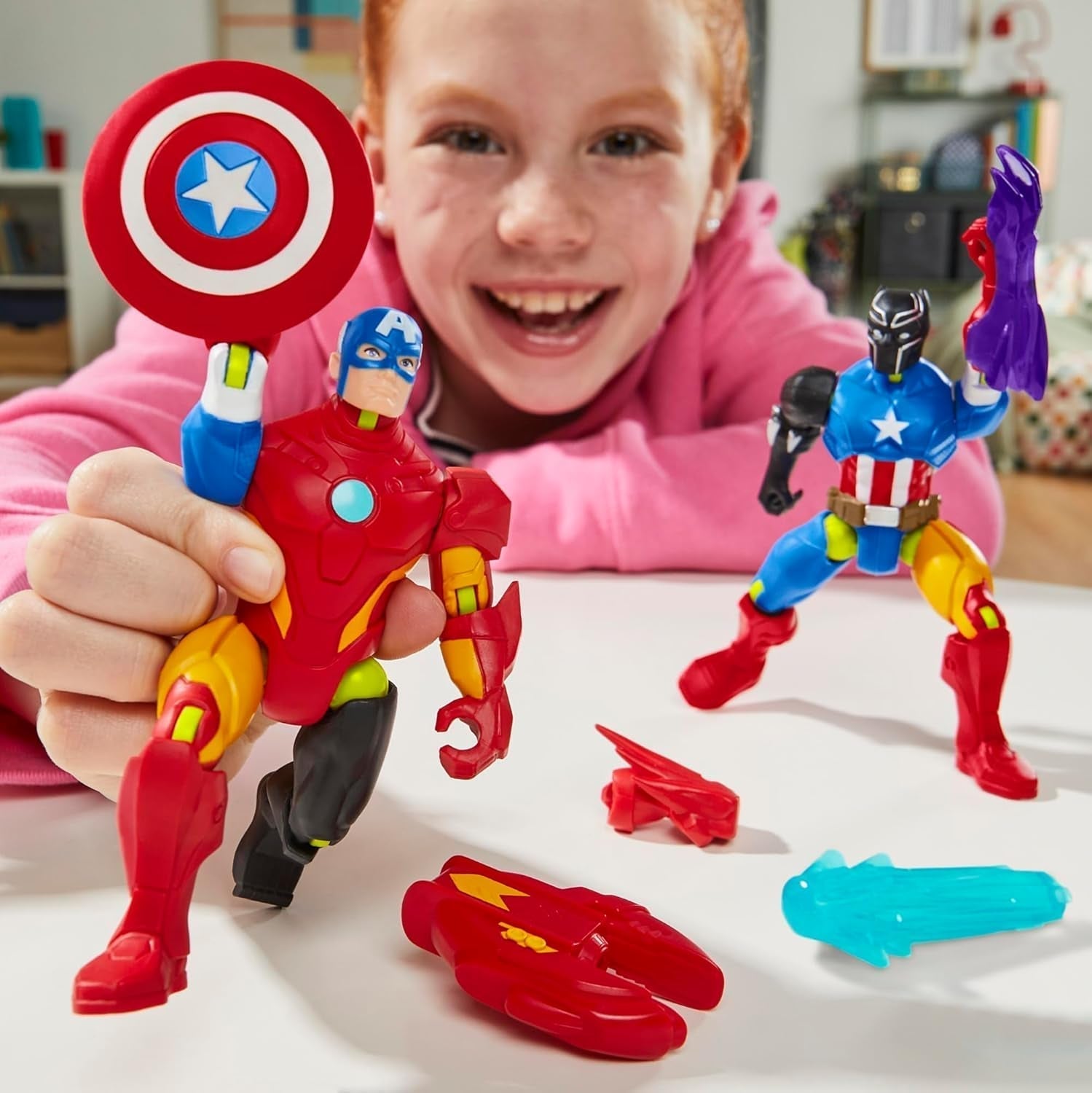 Mixmashers Marvel Captain America Avengers Mix-And-Match Action Figure & Accesorii Action figures Naty Shop