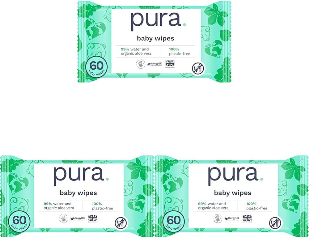 Ekologické jednorázové dětské ubrousky pro citlivou dětskou pokožku 70 ubrousků (1 balení) 99 % voda 100 % bez plastů pro citlivou pokožku Novorozenec se sklonem k ekzému Biologicky odbouratelný Vegan