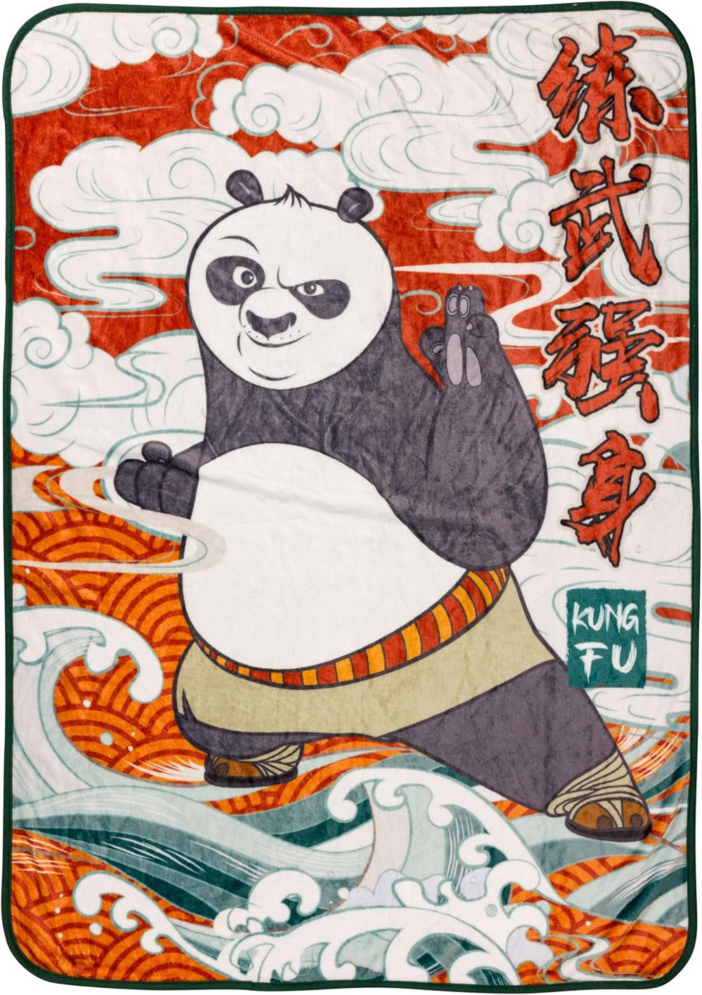 Silver Buffalo Garfield závěsná deka, fleece, 114,3 X 152,4 cm Postele a přikrývky Silver Buffalo Kung Fu Panda