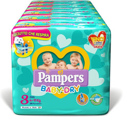 Pleny Pampers Baby Dry Maxi Twin Pack, velikost 4 (7-18 kg), 48 plen