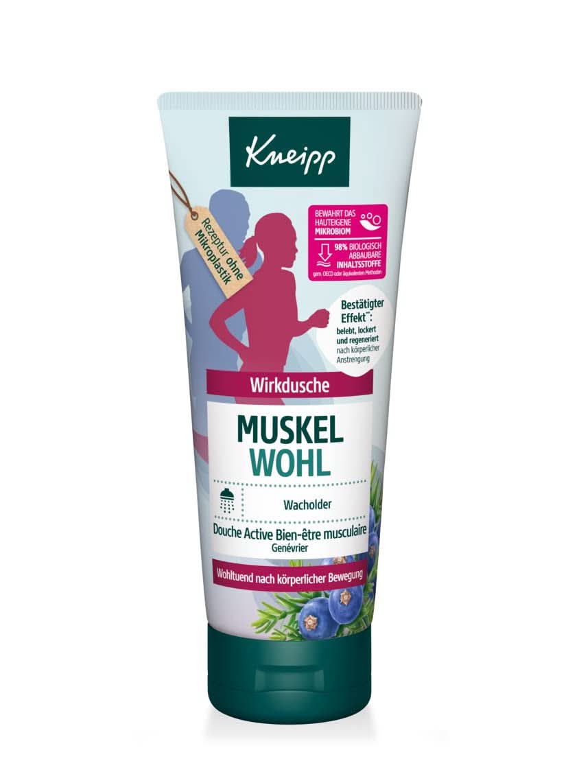 Kneipp, Reaktivační a relaxační sprchový gel s jalovcovým esenciálním olejem - ideální po cvičení a námaze, 200 ml Sprcha a koupel Naty Shop