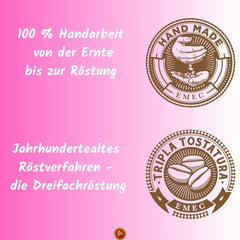 Boabe de espresso organice 500g într-o cutie de cafea etanșă - calitate superioară și reutilizabile - boabe de cafea premium prăjite în Sicilia