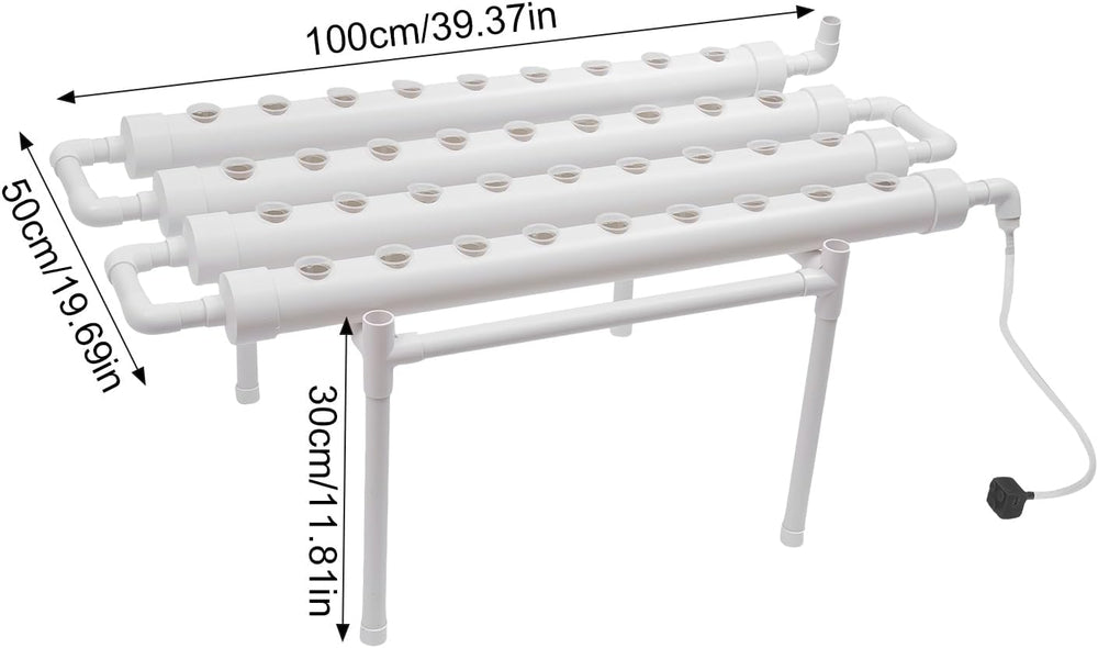 Sada pro hydroponické pěstování, systém hydroponického pěstování, automatický stojan na pěstování s 36 otvory, sada pro zahradní hydroponické pěstování