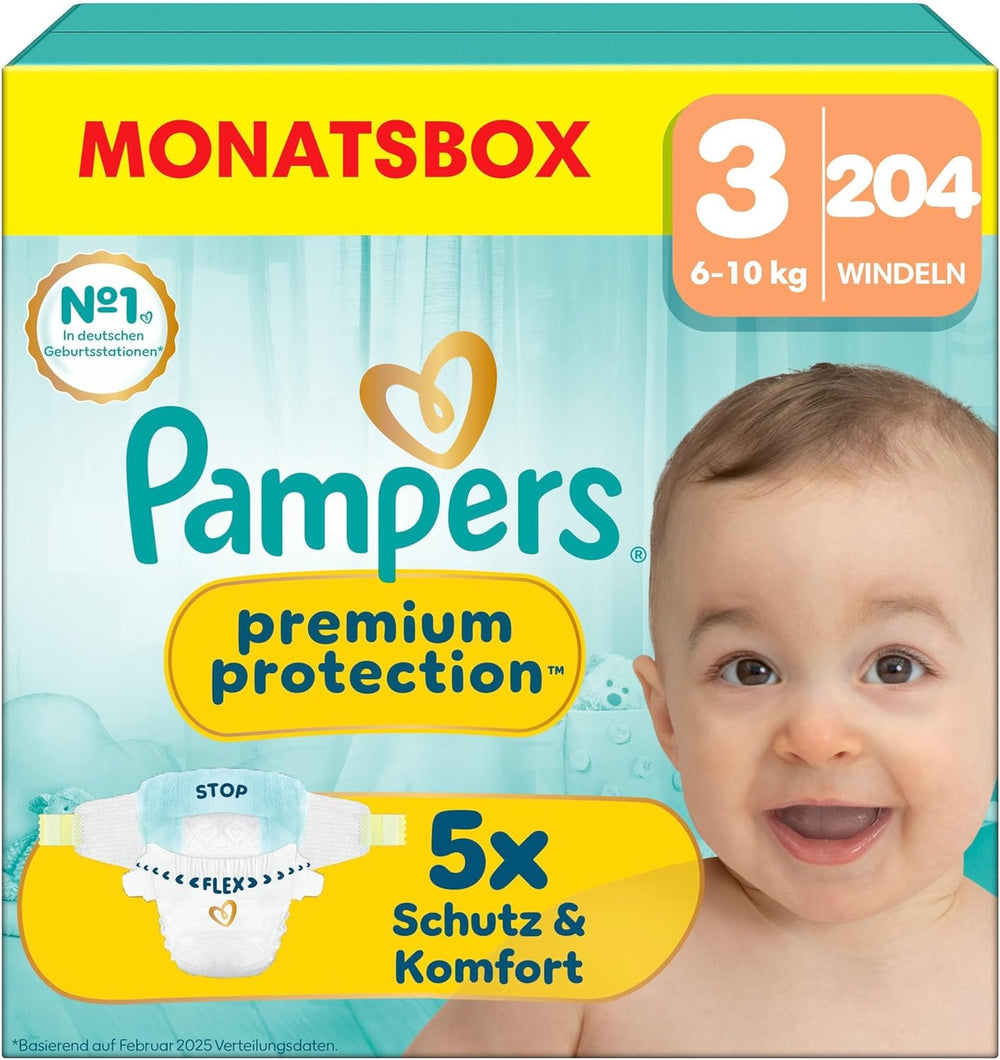 Pampers Premium Protection, velikost 5, 152 plen, 11kg-16kg, naše #1 ochrana proti pokožce a protečení