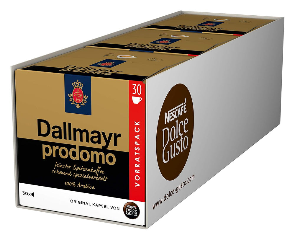 Dallmayr Crema d´Oro, XXL-Vorratsbox, 90 Kaffeekapseln, Feine Crema und vollmundiges Aroma(3 x 30 Kapseln) & Dallmayr Prodomo, XXL-Vorratsbox, 90 Kaffeekapseln (3 x 30 Kapseln)