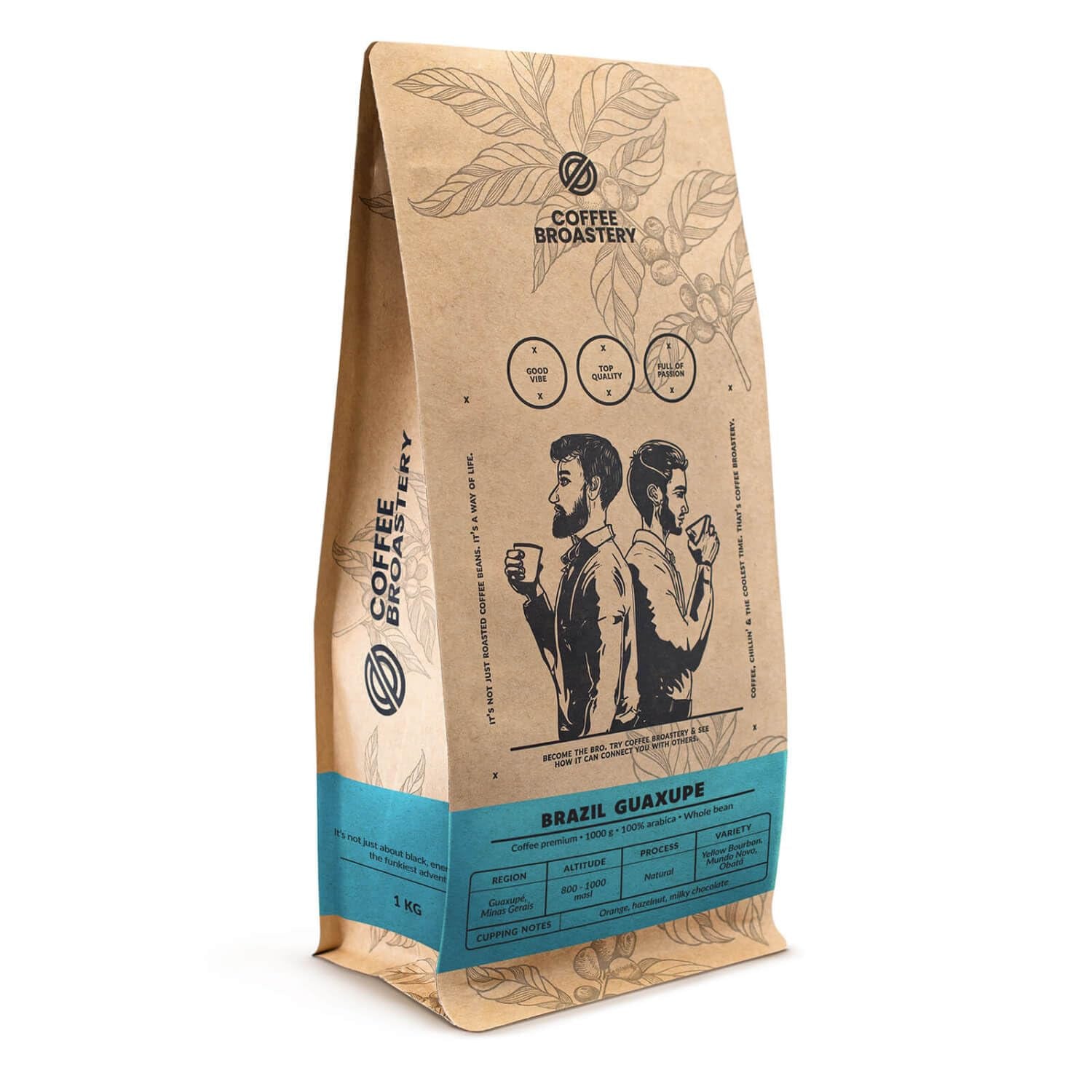 Set boabe de cafea 3x1kg 3000g | Guaxupe brazilian | Cafea braziliană | Cafea specială | Proaspăt prăjită | Prăjitorie artizanală de cafea